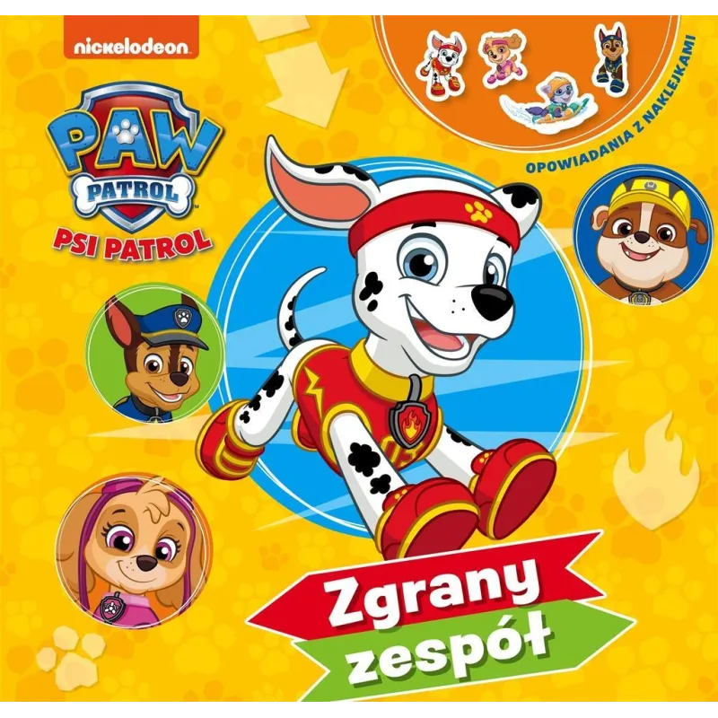 PSI PATROL ZGRANY ZESPÓŁ OPOWIADANIA Z NAKLEJKAMI - Media Service Zawada
