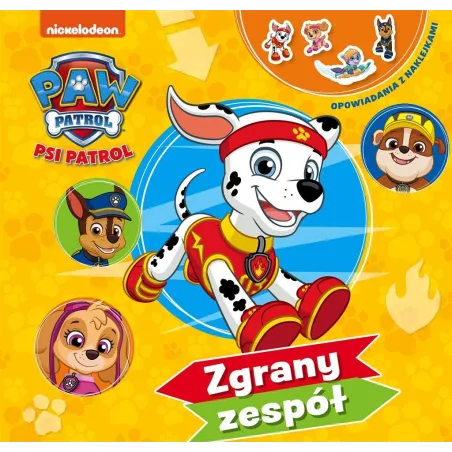 PSI PATROL ZGRANY ZESPÓŁ OPOWIADANIA Z NAKLEJKAMI - Media Service Zawada