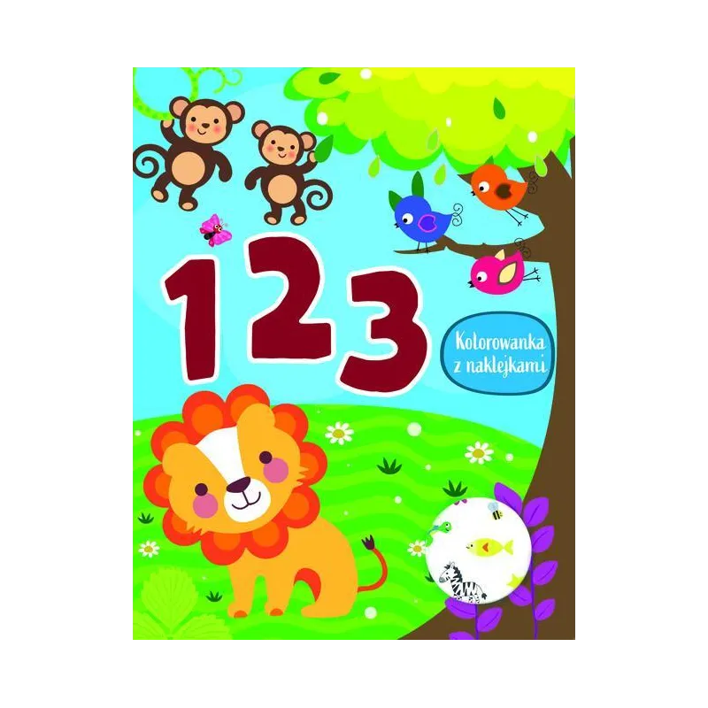 1 2 3. KOLOROWANKA Z NAKLEJKAMI