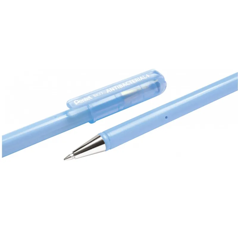 DŁUGOPIS ANTYBAKTERYJNY Z JONAMI SREBRA PENTEL BK77 2 SZT. - Pentel