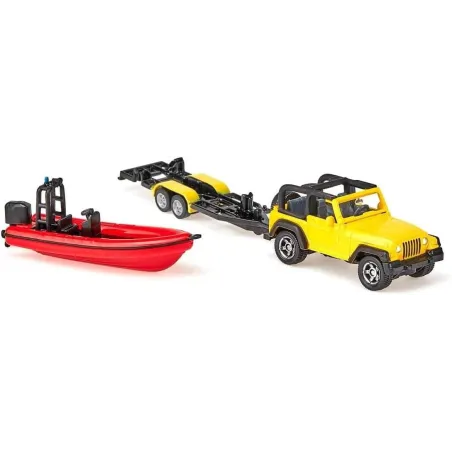 Jeep Wrangler Z Przyczepą I Pontonem Siku 1658