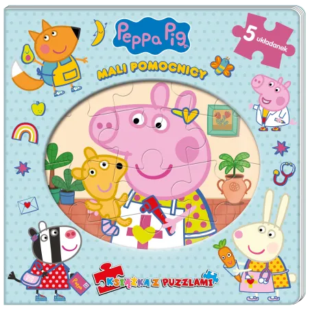 Świnka Peppa. Mali Pomocnicy. Książka Z Puzzlami