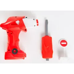 CIĘŻARÓWKA STRAŻACKA DO SKRĘCANIA ZESTAW 103 ELEMENTY SMIKI 3+