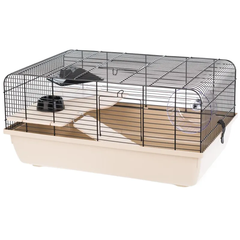 KLATKA DLA CHOMIKA REX I Z WYPOSAŻENIEM 58×38×29 CM