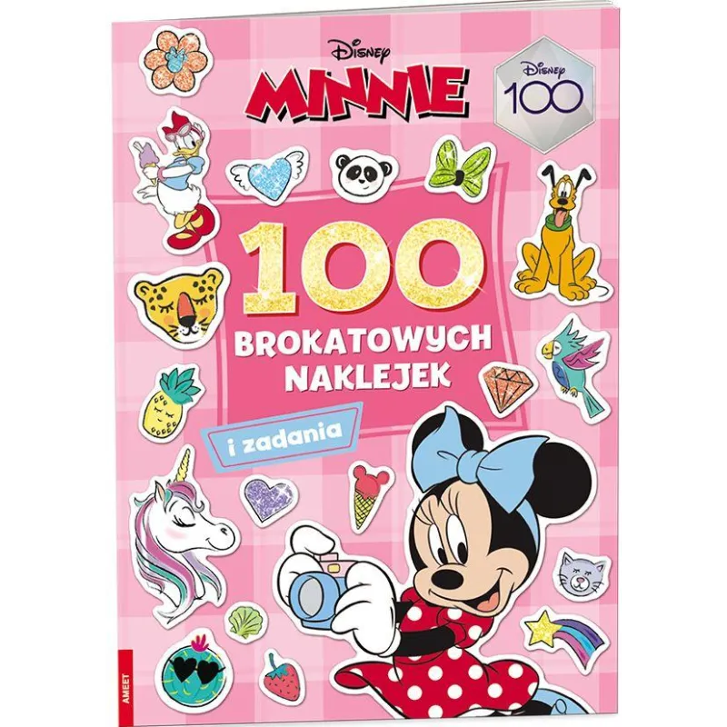 DISNEY MINNIE. 100 BROKATOWYCH NAKLEJEK