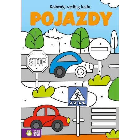 POJAZDY. KOLORUJĘ WEDŁUG KODU