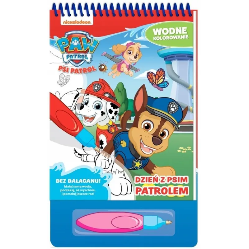 PSI PATROL. DZIEŃ Z PSIM PATROLEM. WODNE KOLOROWANIE