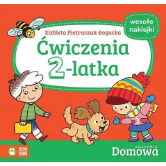 ĆWICZENIA 2-LATKA. DOMOWA AKADEMIA Z NAKLEJKAMI - Zielona Sowa