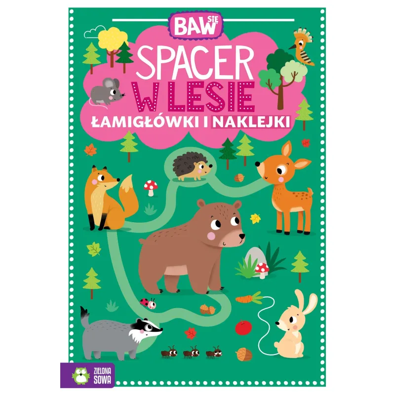 SPACER W LESIE. ŁAMIGŁÓWKI I NAKLEJKI