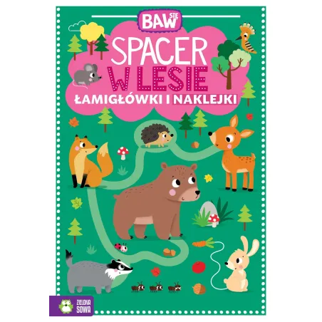 Spacer W Lesie. Łamigłówki I Naklejki