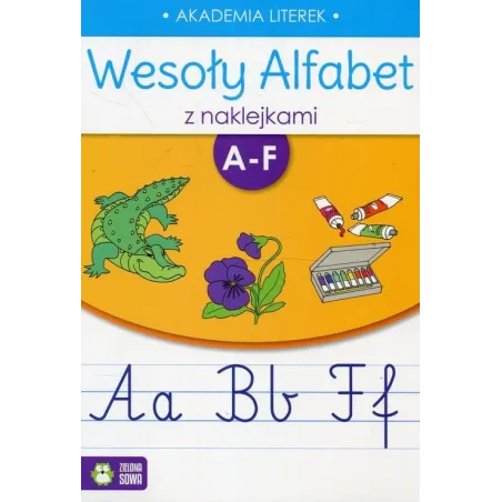 Wesoły Alfabet Z Naklejkami A-F 4+