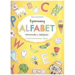 RYMOWANY ALFABET KOLOROWANKA Z NAKLEJKAMI Basia Szymanek - Olesiejuk