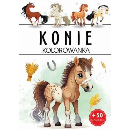 Konie. Kolorowanka Z Naklejkami