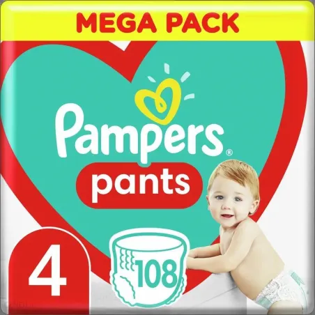 Pieluchomajtki Pampers Pants 108 Szt Rozmiar 4 Mega Pack  9-15 Kg