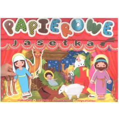 PAPIEROWE JASEŁKA WYCINANKI OZDOBY CHOINKOWE NAKLEJKI - AWM