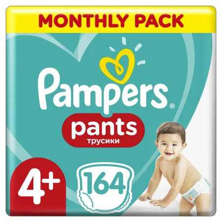 Pieluchomajtki Pampers Pants Rozmiar 4+ 164 Szt 9-15Kg