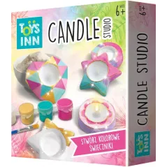 CANDLES STUDIO ZESTAW KREATYWNY DO ROBIENIA GIPSOWYCH ŚWIECZNIKÓW 6+