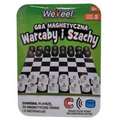 WEVEEL SZACHY I WARCABY GRA MAGNETYCZNA PODRÓŻNA 3+