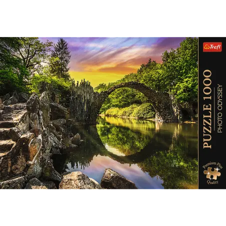 Most Rakotza Kromlau Niemcy Puzzle 1000 Elementów Premium Plus