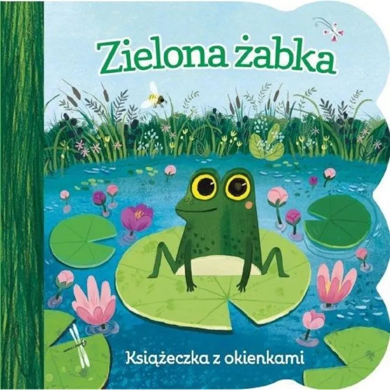 ZIELONA ŻABKA KSIĄŻECZKA Z OKIENKAMI - Olesiejuk
