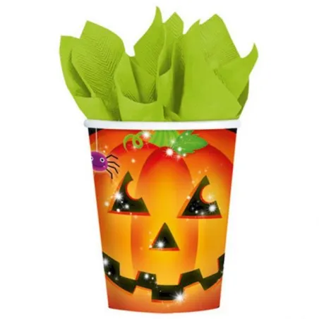 Kubki Papierowe 260 Ml Dynia Halloween 8 Szt. Kubki Papierowe 260 Ml Dynia Halloween 8 Szt.