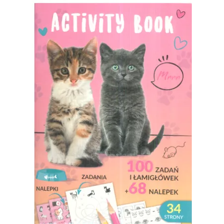Activity Book 100 Zadań I Łamigłówek Koty 3+