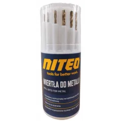 ZESTAW WIERTEŁ METALOWYCH NITEO 11 ELEMENTÓW