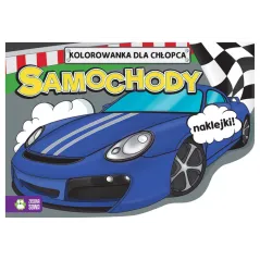 KOLOROWANKI DLA CHŁOPCÓW SAMOCHODY 4+ - Zielona Sowa