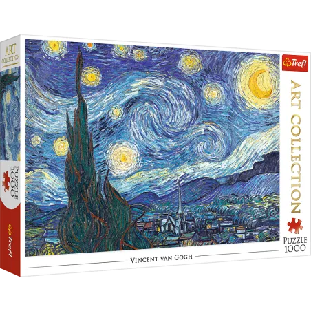 Gwiaździsta Noc Vincent Van Gogh Puzzle 1000 Elementów Trefl 10+