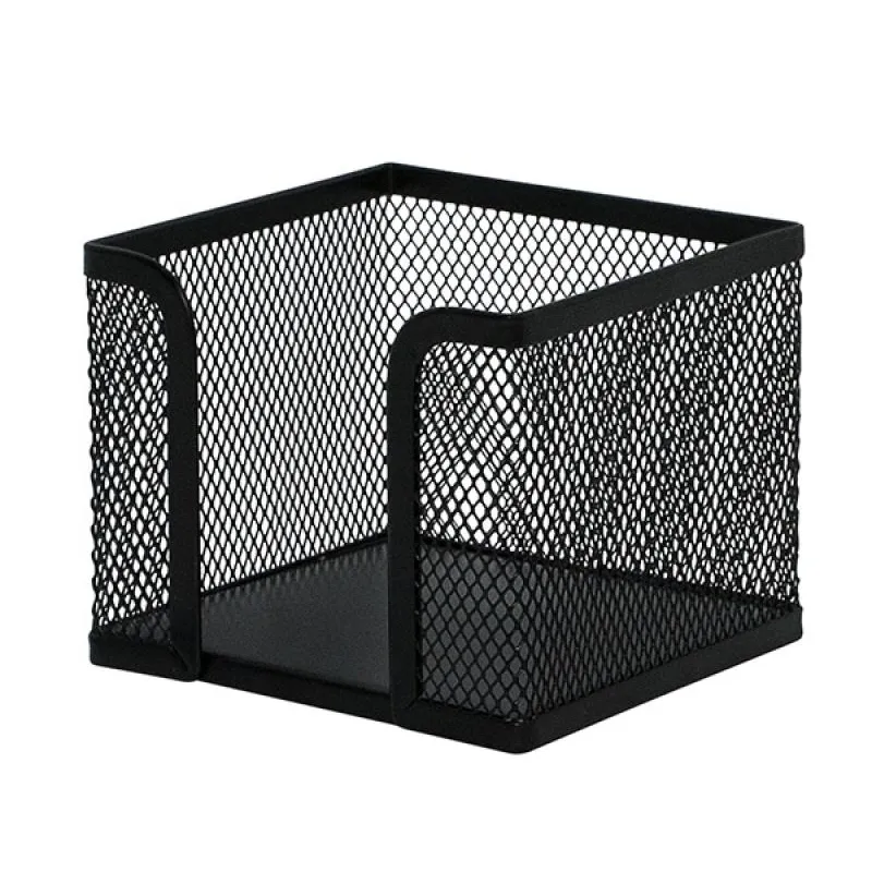 METALOWY POJEMNIK NA KARTECZKI BIURKOWE CZARNY