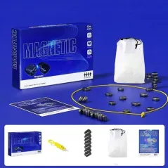 EDUKACYJNA GRA MAGNETYCZNA SZACHY Z KAMIENIAMI 20 KULEK