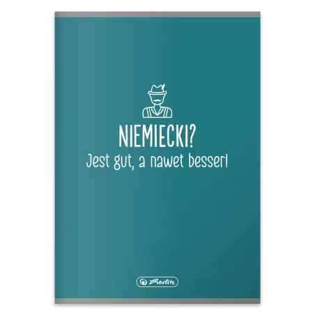 ZESZYT PRZEDMIOTOWY W KRATKĘ Z MARGINESEM 60 KARTEK A5 NIEMIECKI