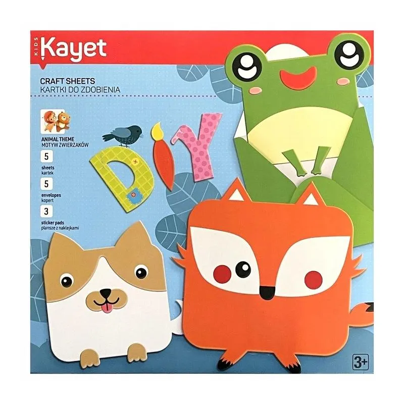 KARTKI OKOLICZNOŚCIOWE DIY DLA DZIECI – ZESTAW DO SAMODZIELNEGO WYKONANIA 3+