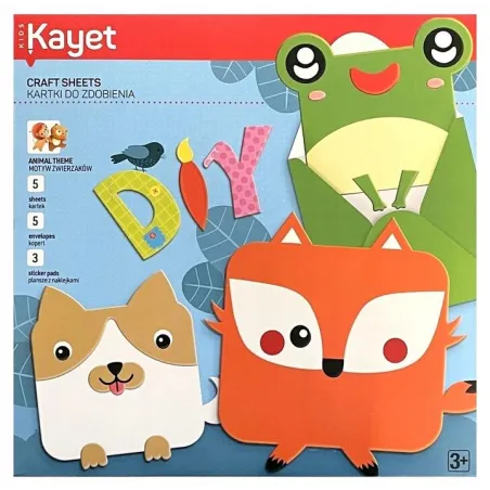 KARTKI OKOLICZNOŚCIOWE DIY DLA DZIECI – ZESTAW DO SAMODZIELNEGO WYKONANIA 3+