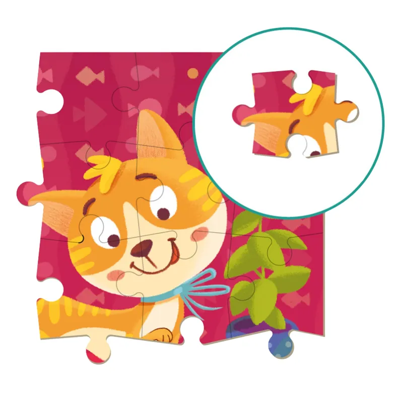 KOTEK PUZZLE 16 ELEMENTÓW DODO 3+