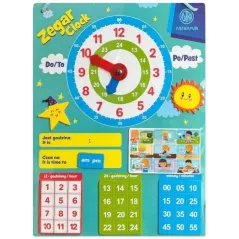 NAUKA ZEGARA. MAGNETYCZNY ZESTAW EDUKACYJNY ASTRAFUN