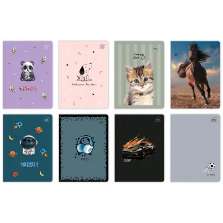 ZESZYT W TRZY LINIE 16 KARTEK A5