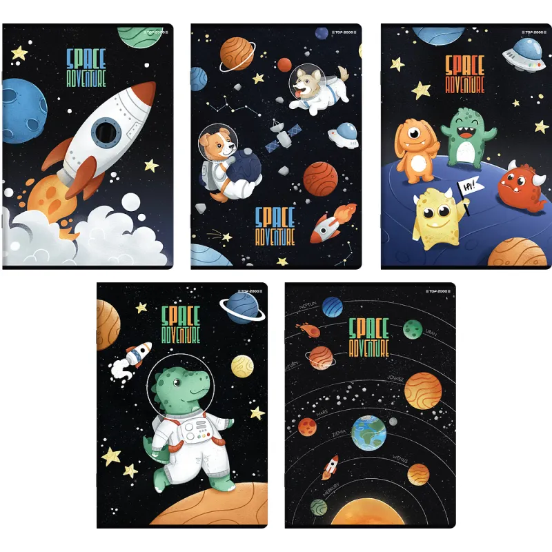 ZESZYT W 3-LINIE 32 KARTKI A5 SPACE ADVENTURE