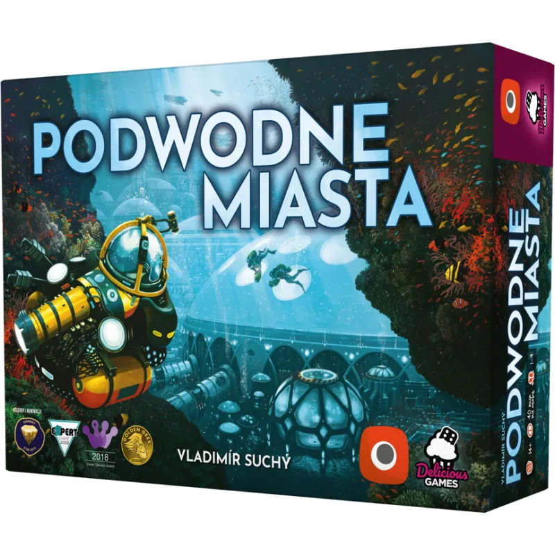PODWODNE MIASTA STRATEGICZNA GRA PLANSZOWA 14+