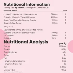 WEGAŃSKA KAWA SKINNY COFFEE 28-DNIOWY PROGRAM KONTROLI WAGI 28 SASZETEK SUPERFOOD 7W1