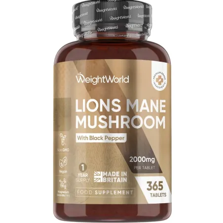 SOPLÓWKA JEŻOWATA LION’S MANE MUSHROOM WEIGHTWORLD 365 TABLETEK