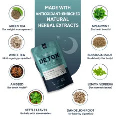 DETOKS I OCZYSZCZENIE ZESTAW HERBAT WEIGHTWORLD SKINNY TEA + DETOX TEA 56 TOREBEK