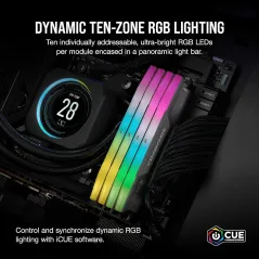 PAMIĘĆ RAM DDR5 CORSAIR VENGEANCE RGB 32GB 2X16GB 5200MHZ CL40 AMD EXPO iCUE
