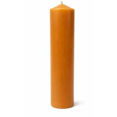 ŚWIECA LITURGICZNA Z OTWOREM PARAFINOWA OBLEWANA WOSKIEM 1 KG 33 CM