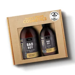 LAQ BAD BOY ZESTAW DLA MĘŻCZYZN ŻEL POD PRYSZNIC 500 ML + SZAMPON 300 ML