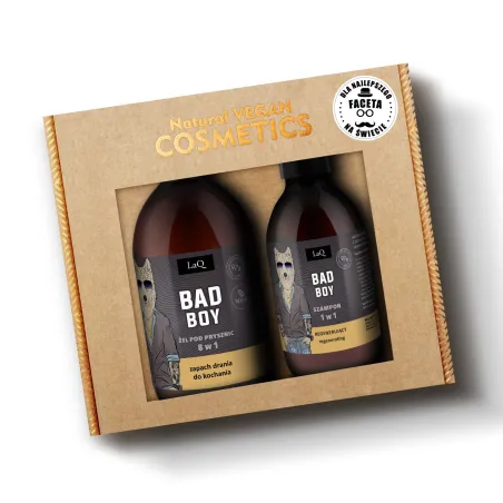 Laq Bad Boy Zestaw Dla Mężczyzn Żel Pod Prysznic 500 Ml + Szampon 300 Ml