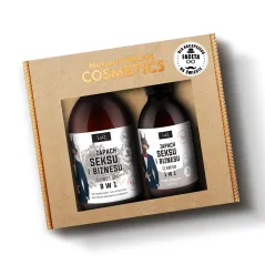 Laq Doberman Zapach Seksu I Biznesu Zestaw Dla Mężczyzn Żel Pod Prysznic 500 Ml + Szampon 300 Ml