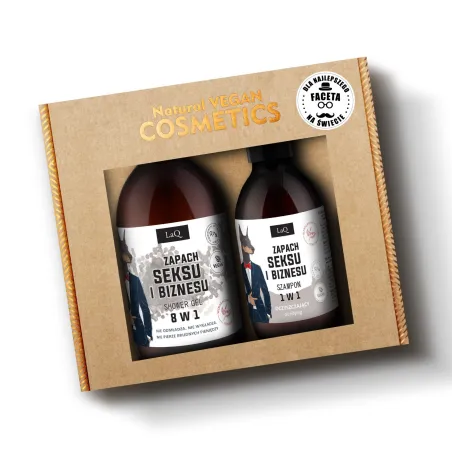 Laq Doberman Zapach Seksu I Biznesu Zestaw Dla Mężczyzn Żel Pod Prysznic 500 Ml + Szampon 300 Ml