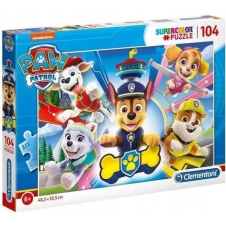 Psi Patrol Super Color 104 Elementy Puzzle Clementoni 6+