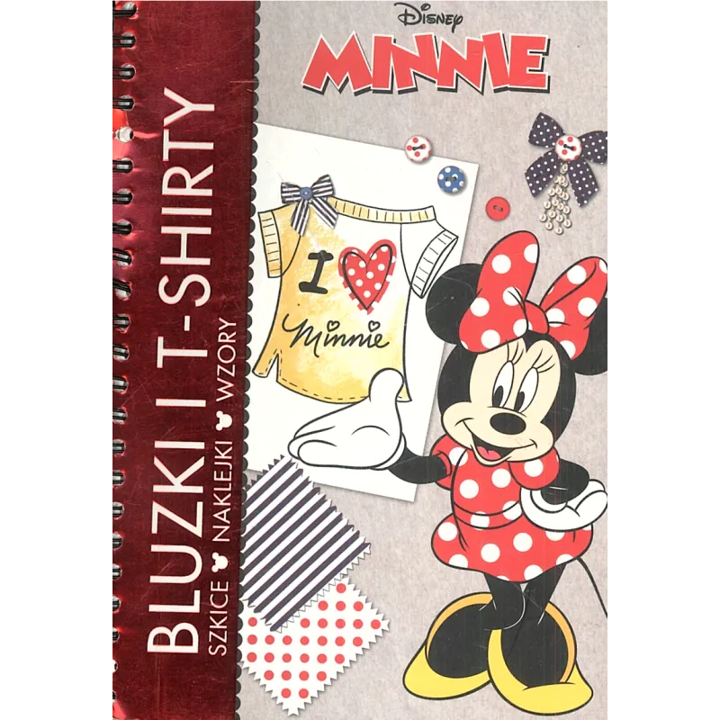 DISNEY MINNIE BLUZKI I BLUZECZKI SZKICE NAKLEJKI WZORY - Ameet